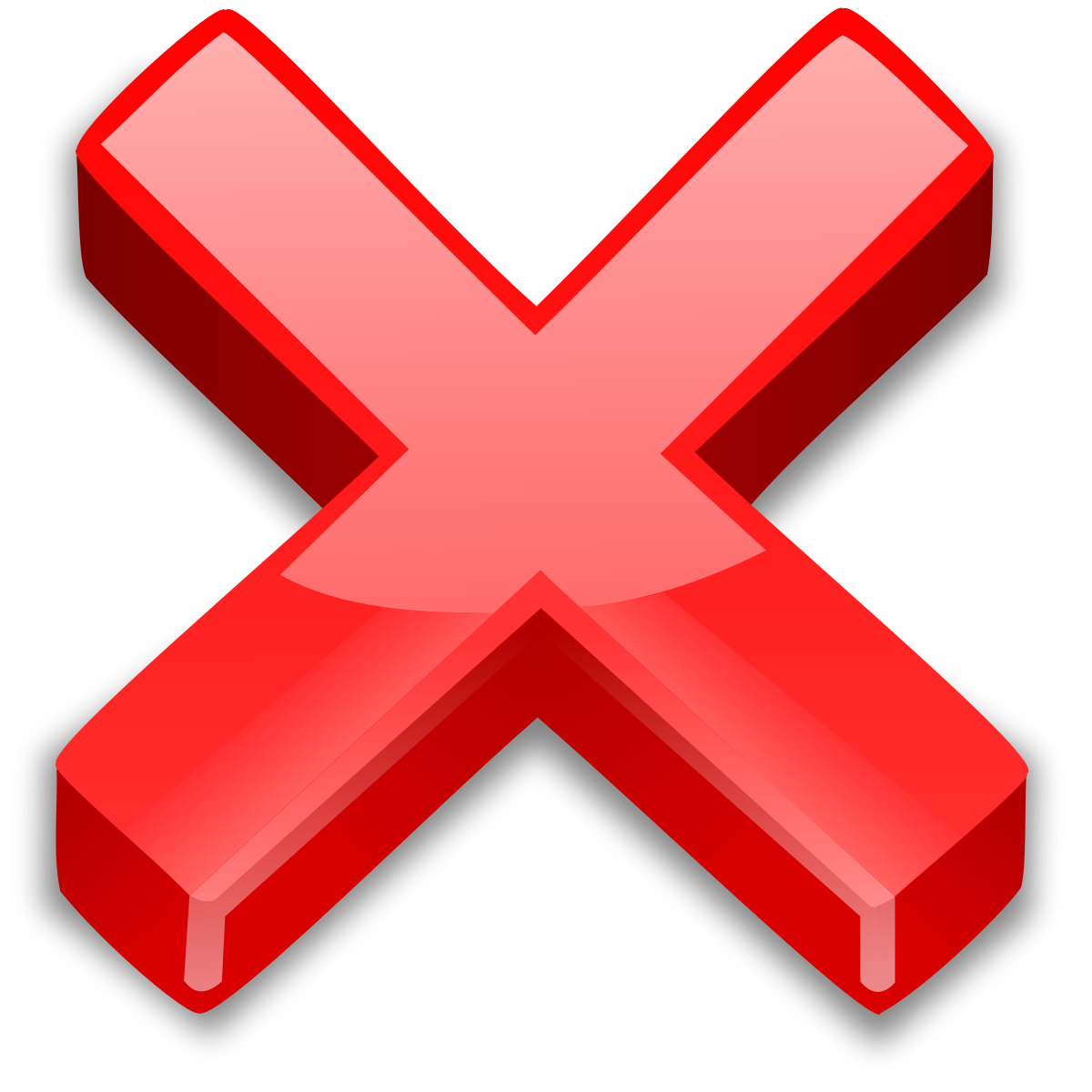 Red Cancel Button Transparent PNG