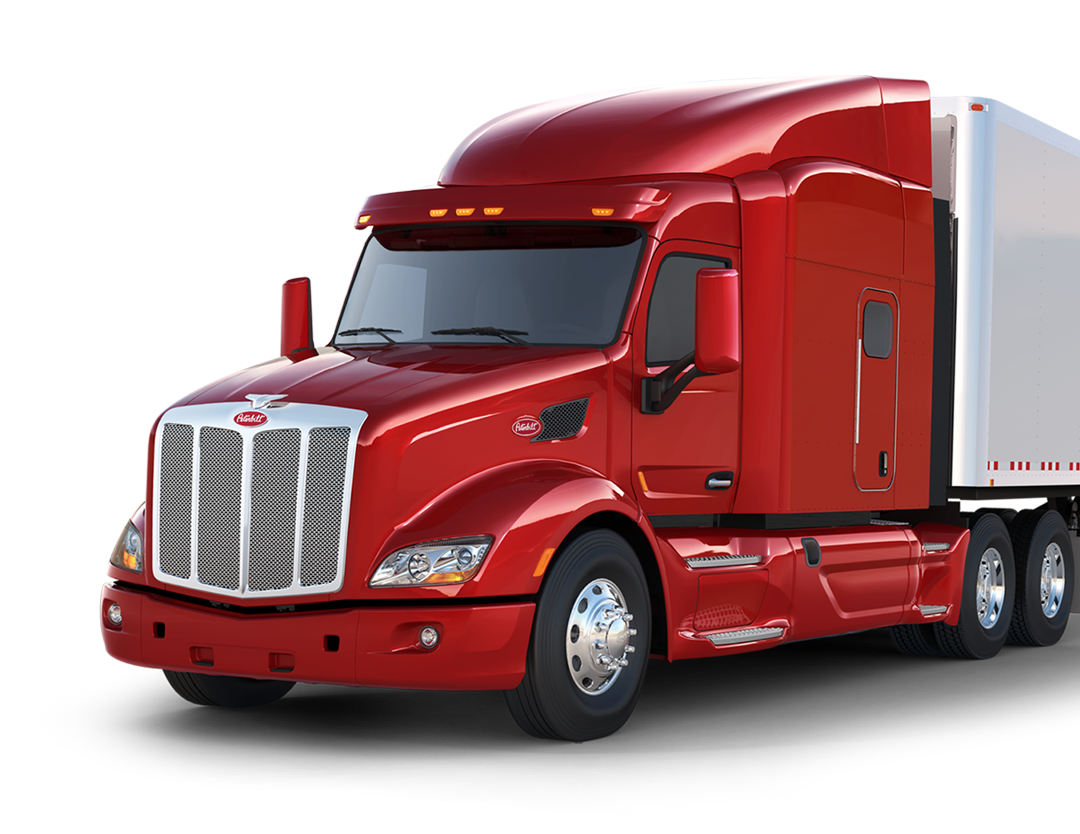 Red Cargo Truck Transparent PNG