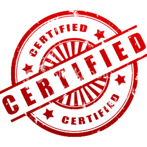 Red Certified Stamp PNG HD Quality
