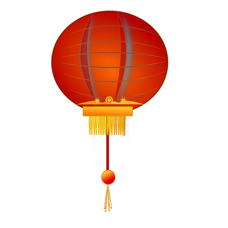 Red Hanging Chinese Lantern Transparent File