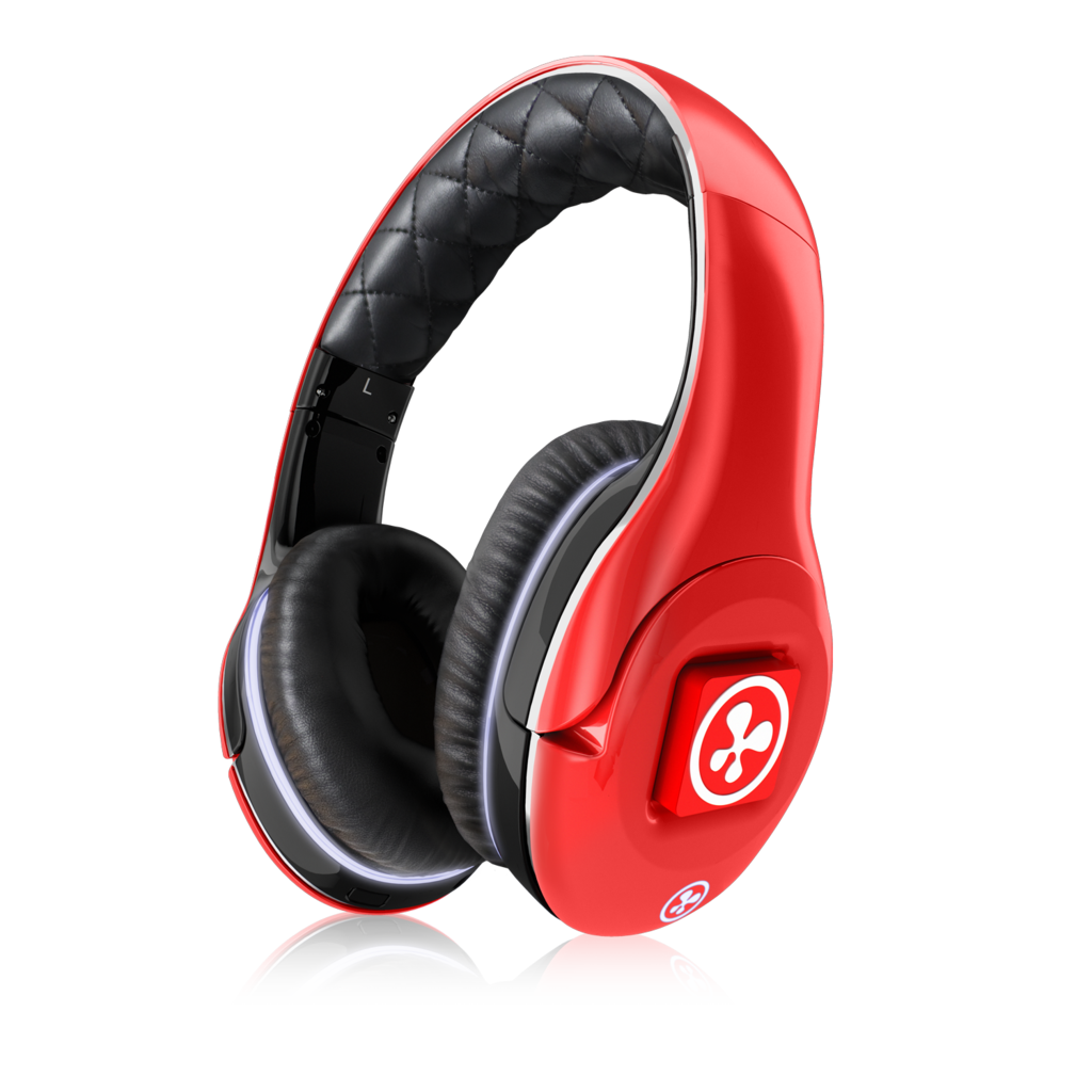 Red Headset Background PNG Image