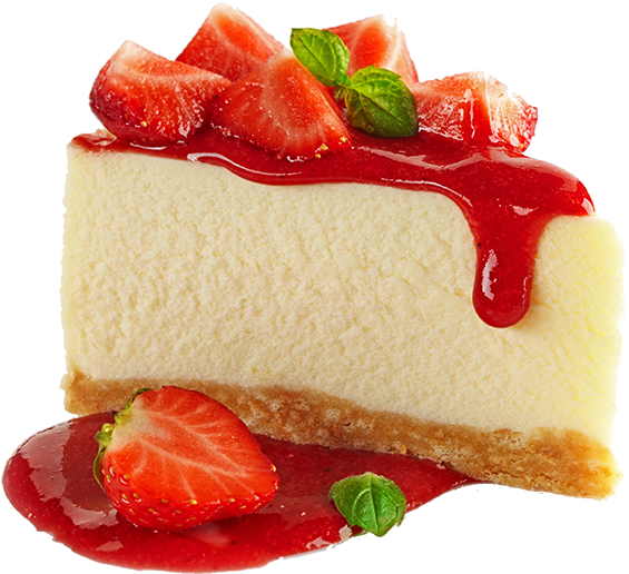 Strawberry Cheesecake Background PNG Image