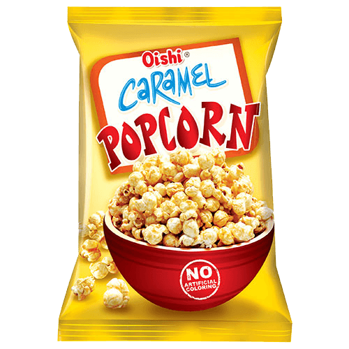 Sweet Caramel Popcorn Background PNG Image