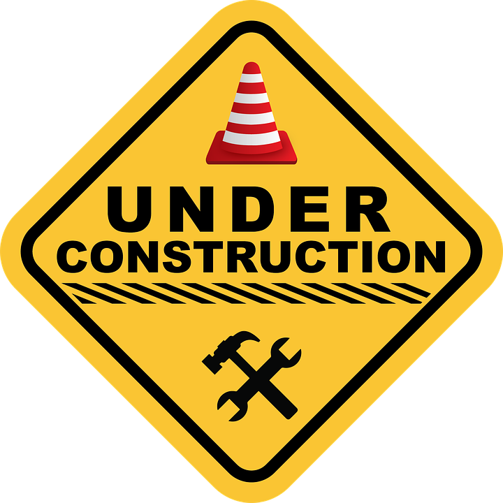 Under Construction Sign Background PNG Image