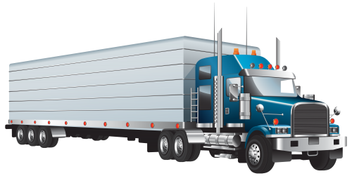 White Cargo Truck Transparent Free PNG
