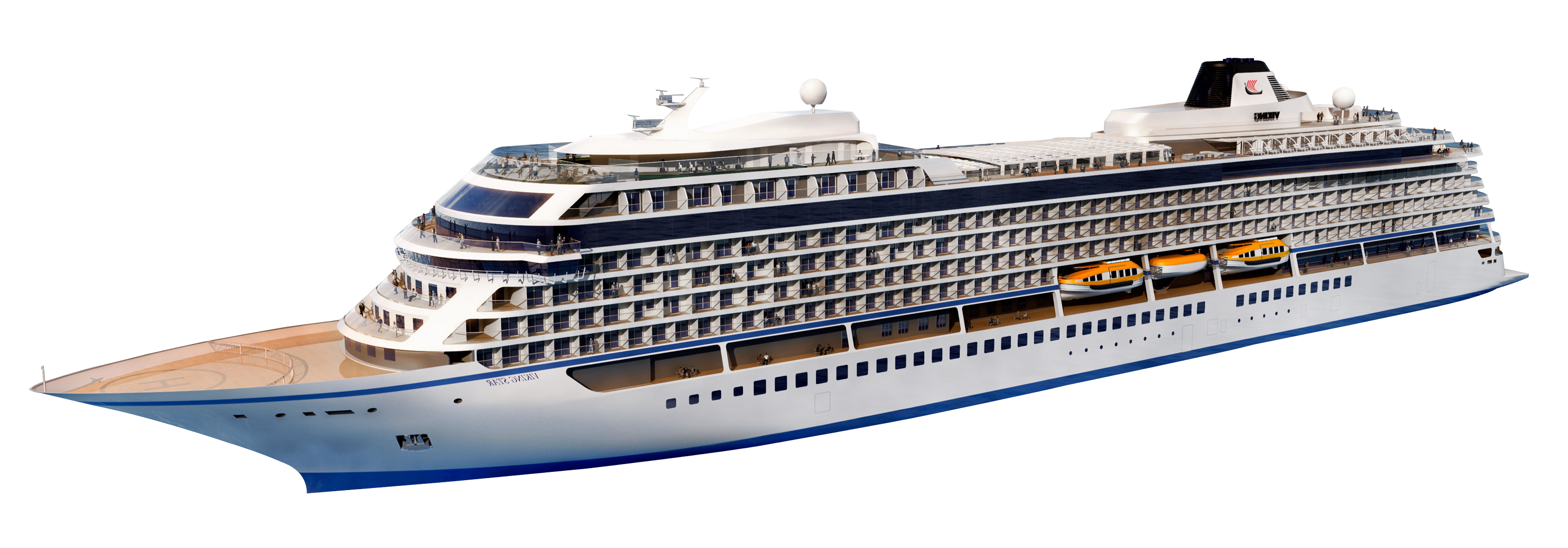 White Cruise Ship PNG Clipart Background