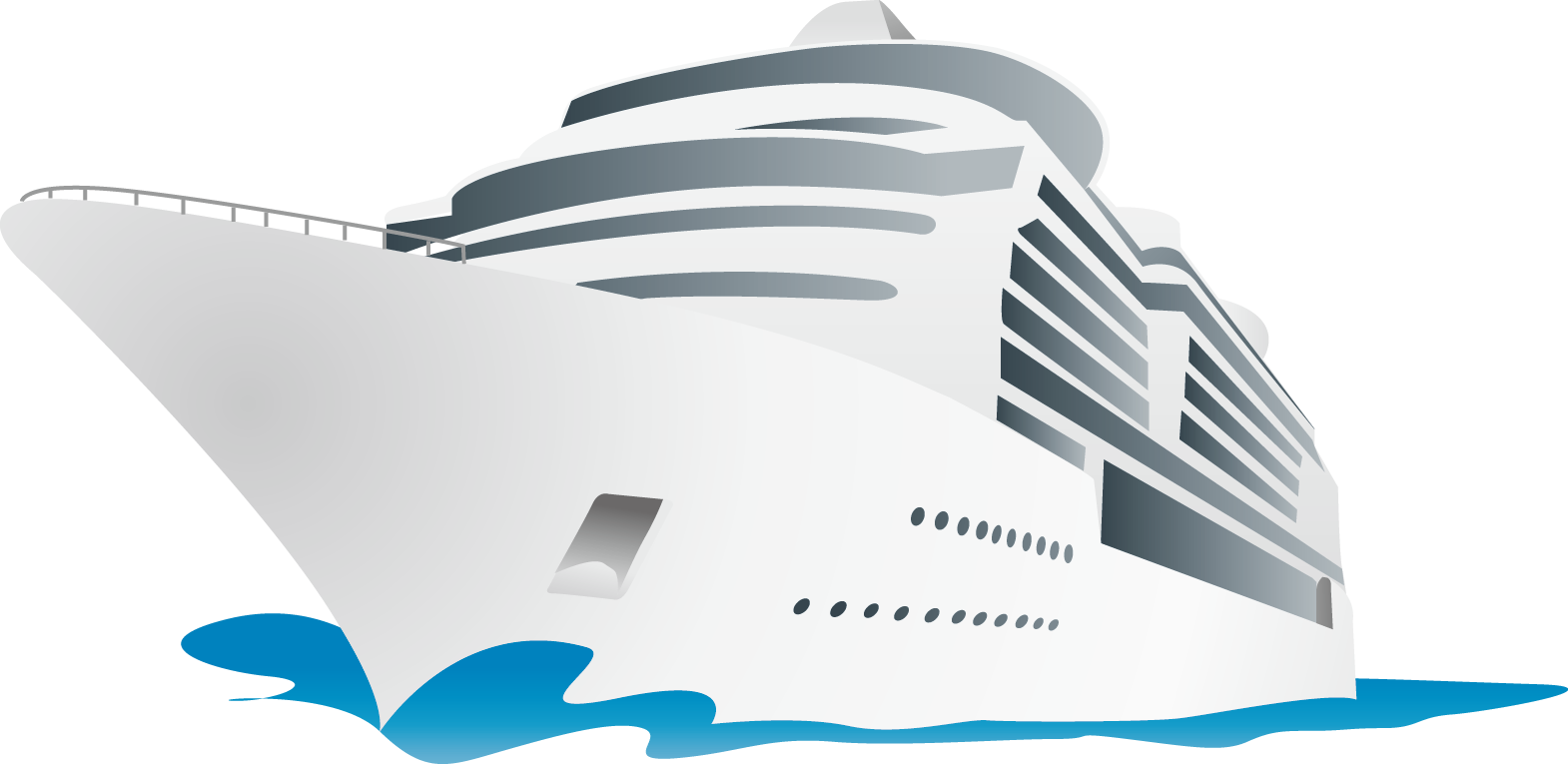 White Cruise Ship PNG Free File Download