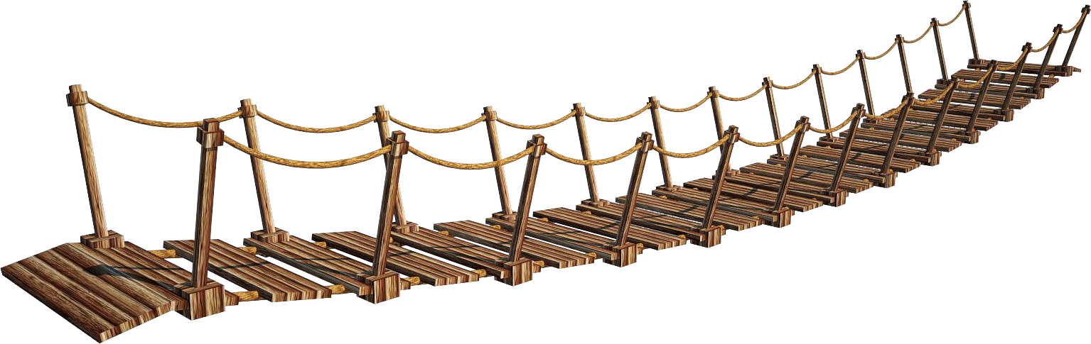 Wooden Bridge PNG Clipart Background