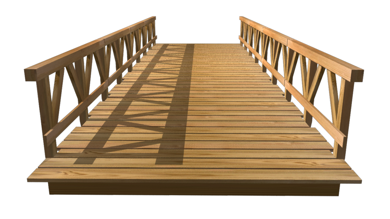 Wooden Bridge Transparent Background