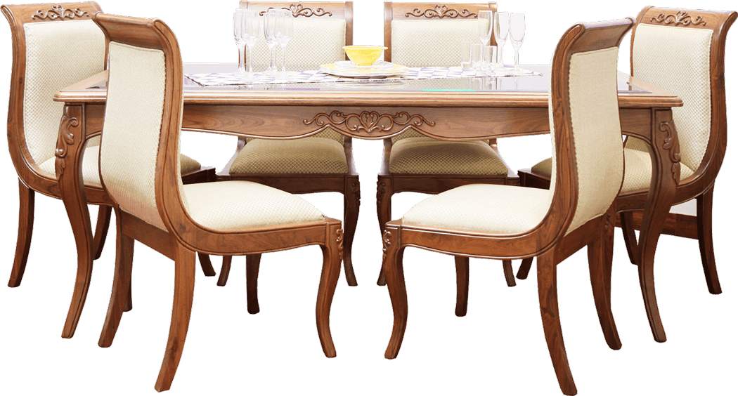 Wooden Dining Table Transparent PNG