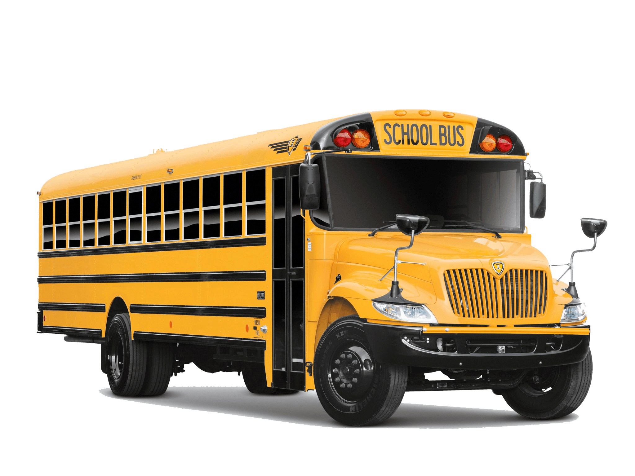 Yellow Bus Background PNG Image