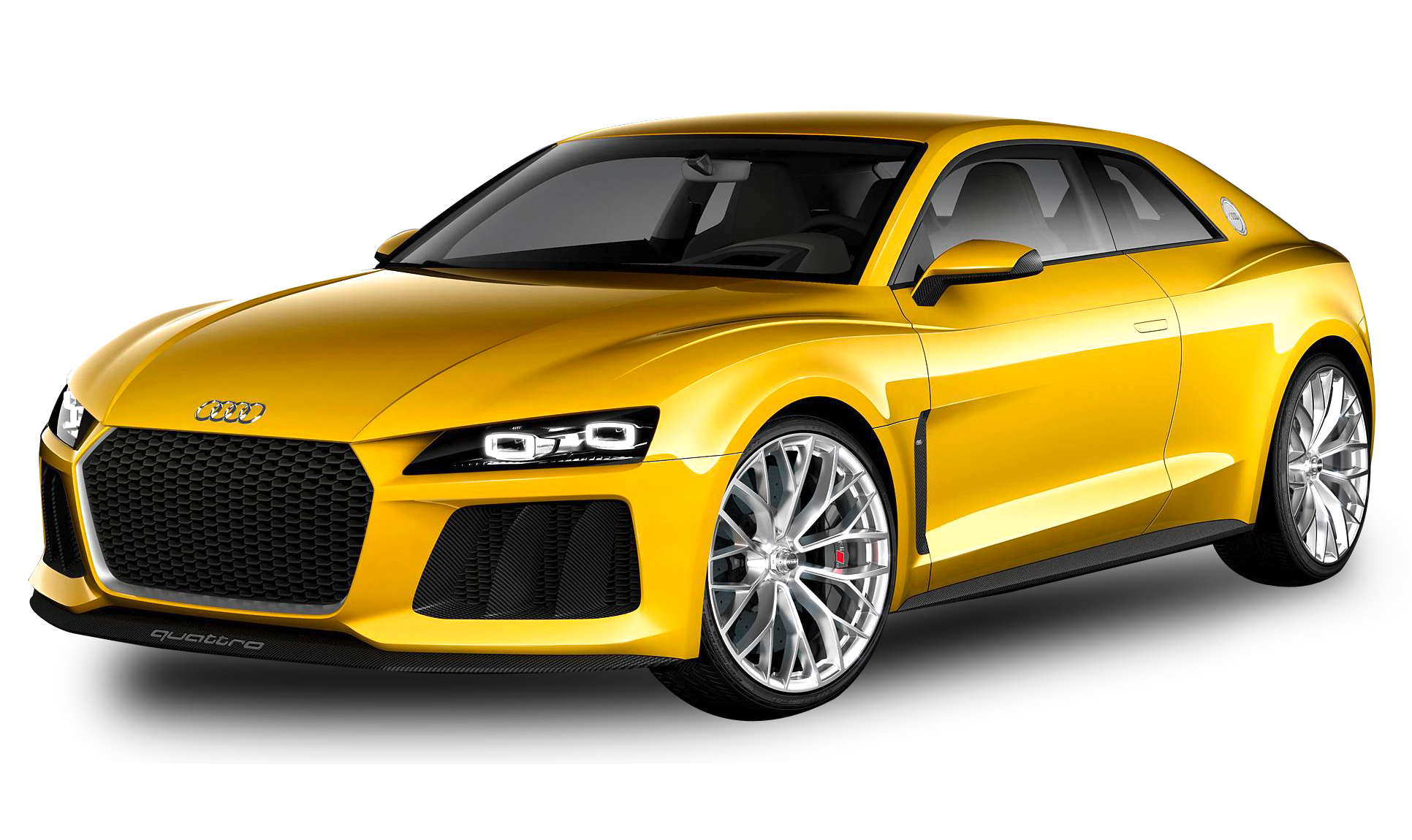 Yellow Car Background PNG Image