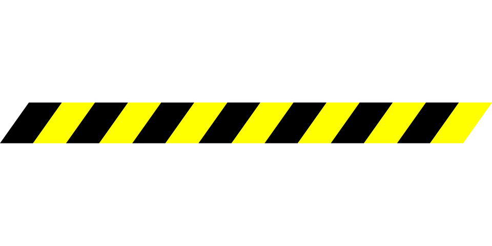 Yellow Caution Tape Background PNG Image