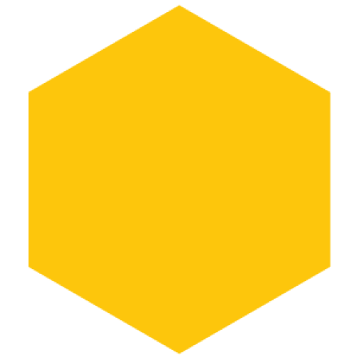 Yellow Hexagon PNG Clipart Background
