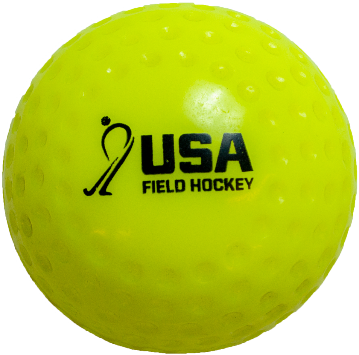Yellow Hockey Ball PNG Clipart Background