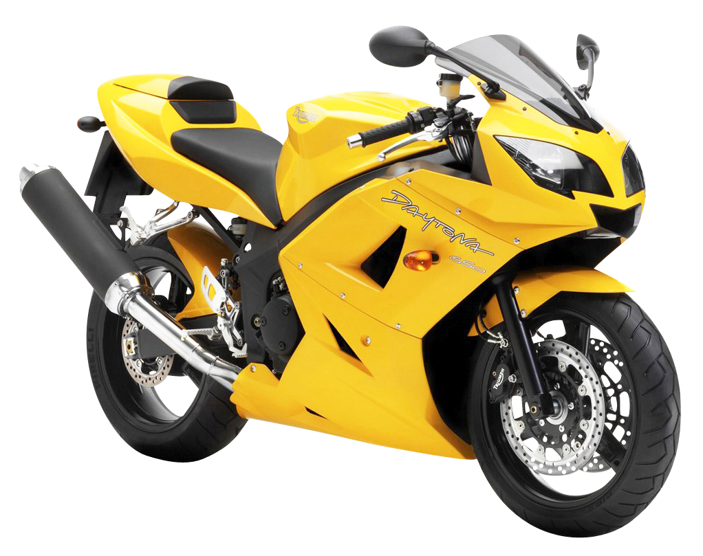Yellow Motorcycle Bike PNG HD Quality