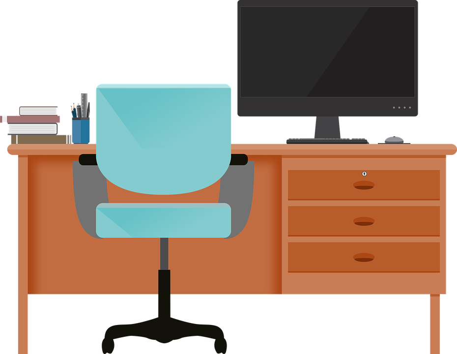 office Desk PNG Clipart Background
