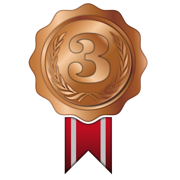 3rd Place Medal Background PNG Image