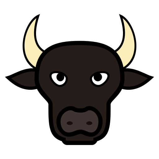 Black Ox Animal Background PNG Image