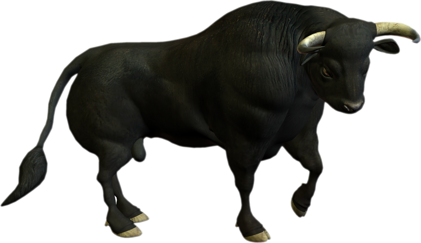 Black Ox Animal Transparent Background