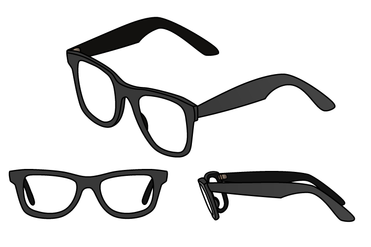 Black Sunglasses Frame PNG Free File Download