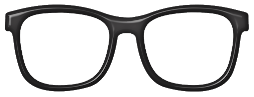 Black Sunglasses Frame PNG HD Quality
