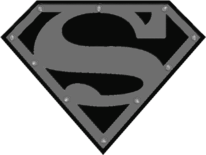 Black Superman Logo PNG HD Quality