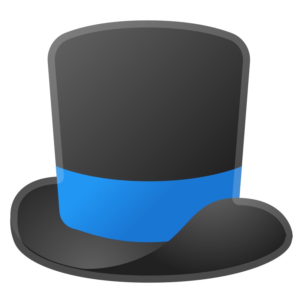 Black Top Hat Transparent File