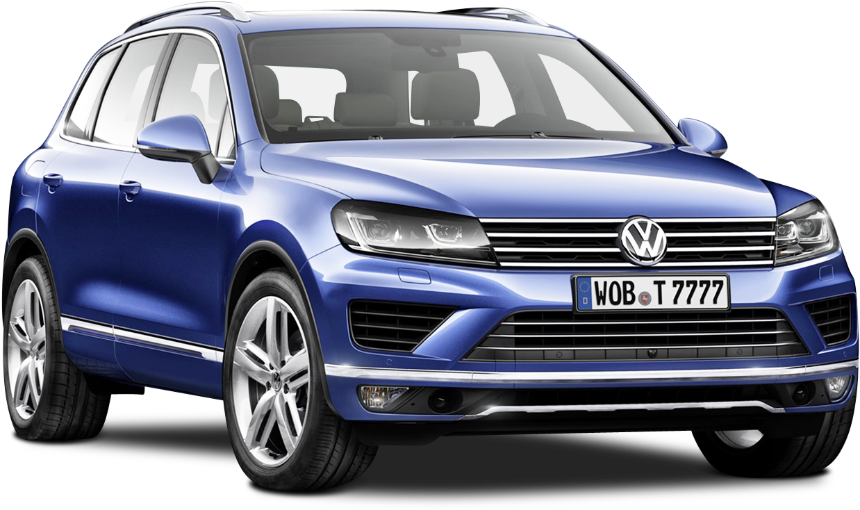 Blue Volkswagen Car PNG HD Quality