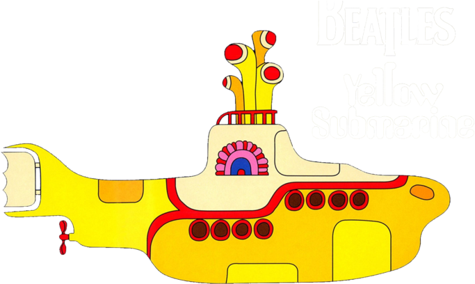 Cartoon Submarine Background PNG Image