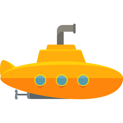 Cartoon Submarine Transparent PNG