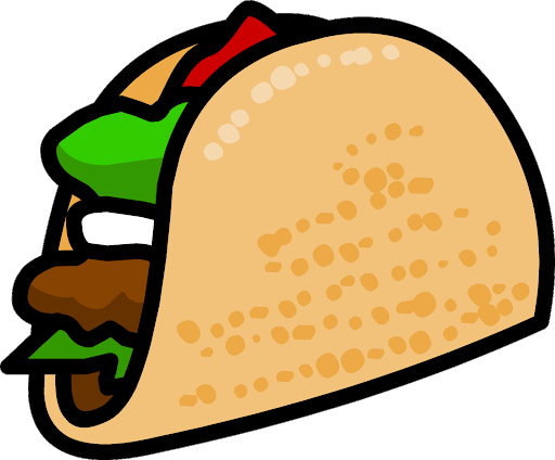 Cute Taco Background PNG Image