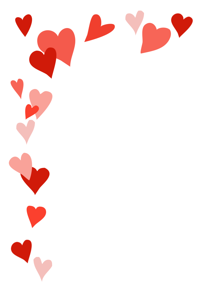 Cute Valentines Day Border PNG Clipart Background
