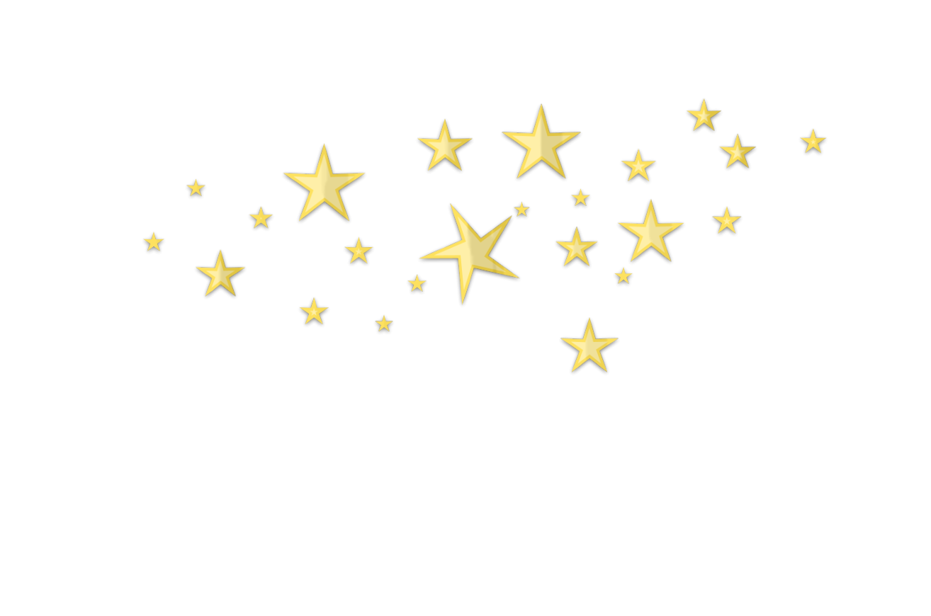 Floating Stars Background PNG Image