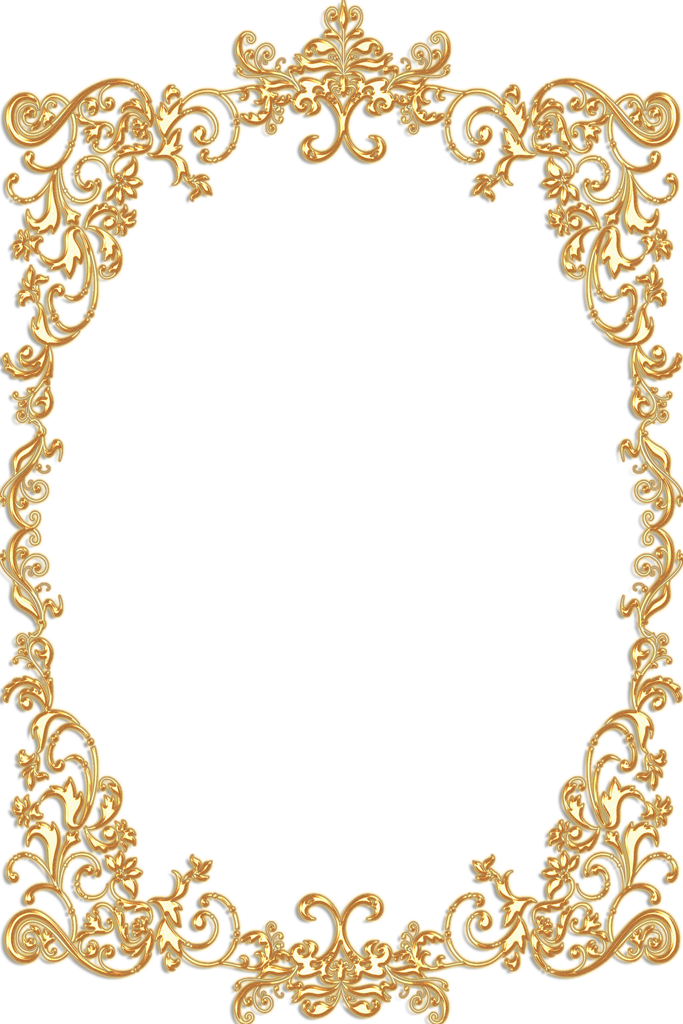 Gold Vintage Frame PNG Clipart Background
