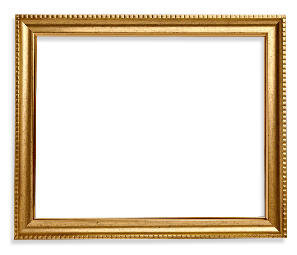 Golden Square Frame PNG HD Quality