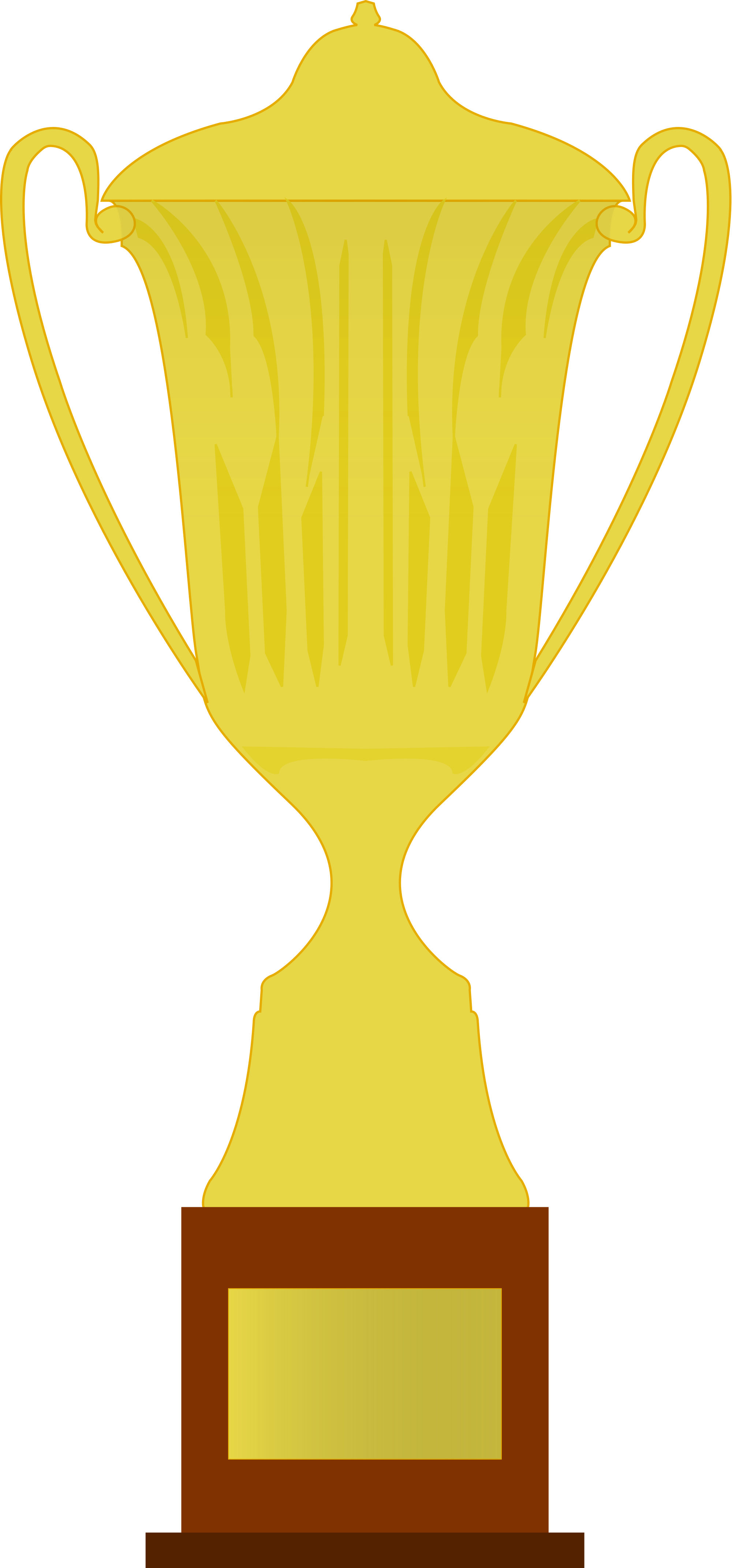 Golden Trophy PNG HD Quality