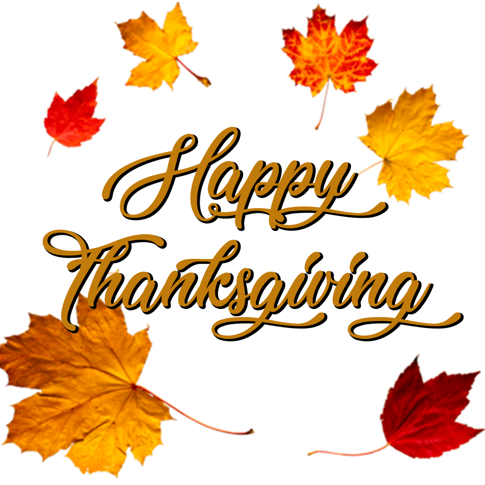 Happy Thanksgiving Day Transparent Background