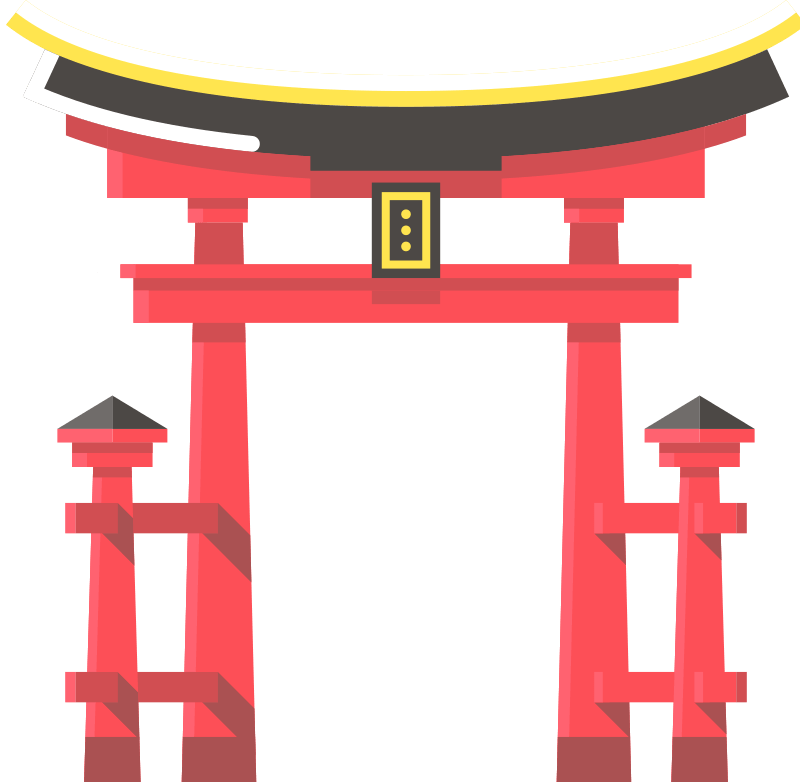 Japan Torii Gate Background PNG Image