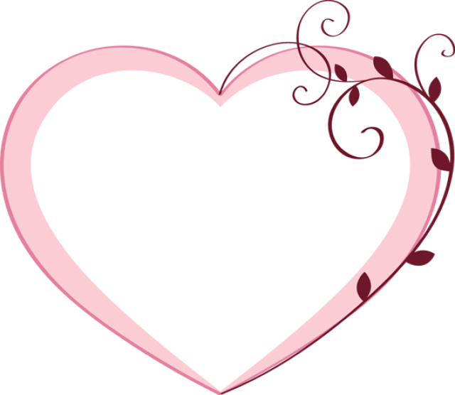 Love Valentines Day Border PNG Clipart Background