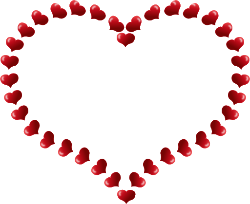 Love Valentines Day Border Transparent Free PNG