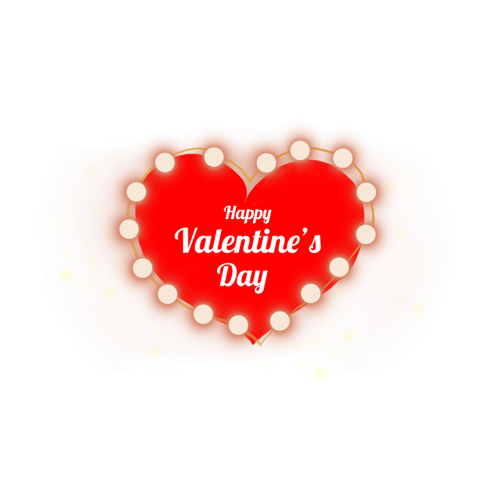 Love Valentines Day Heart PNG Background