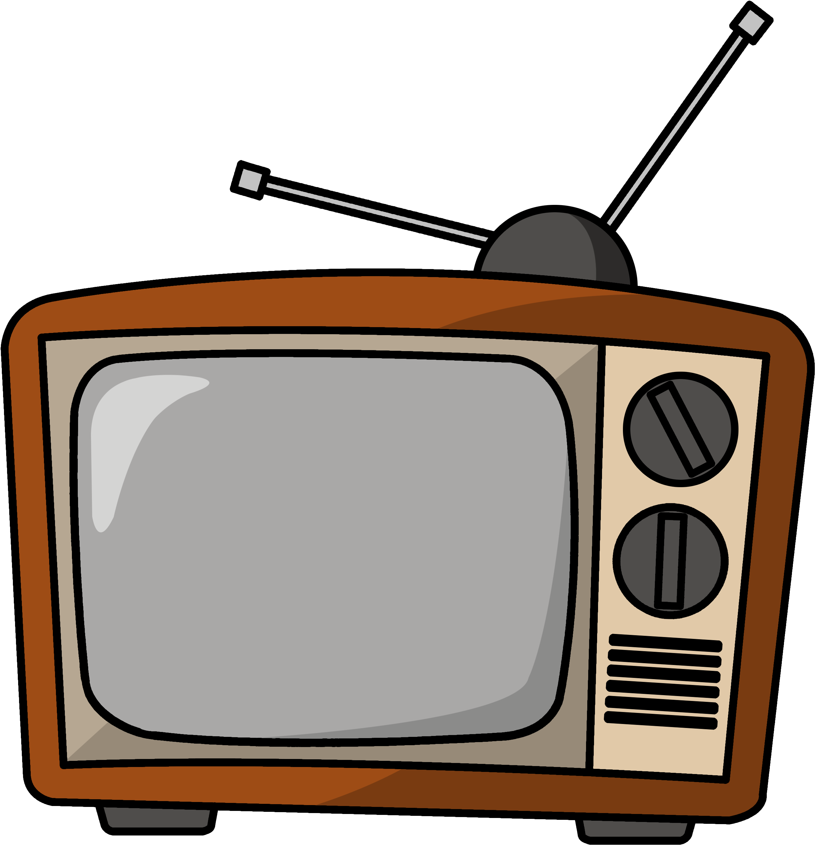 Old Television PNG Clipart Background