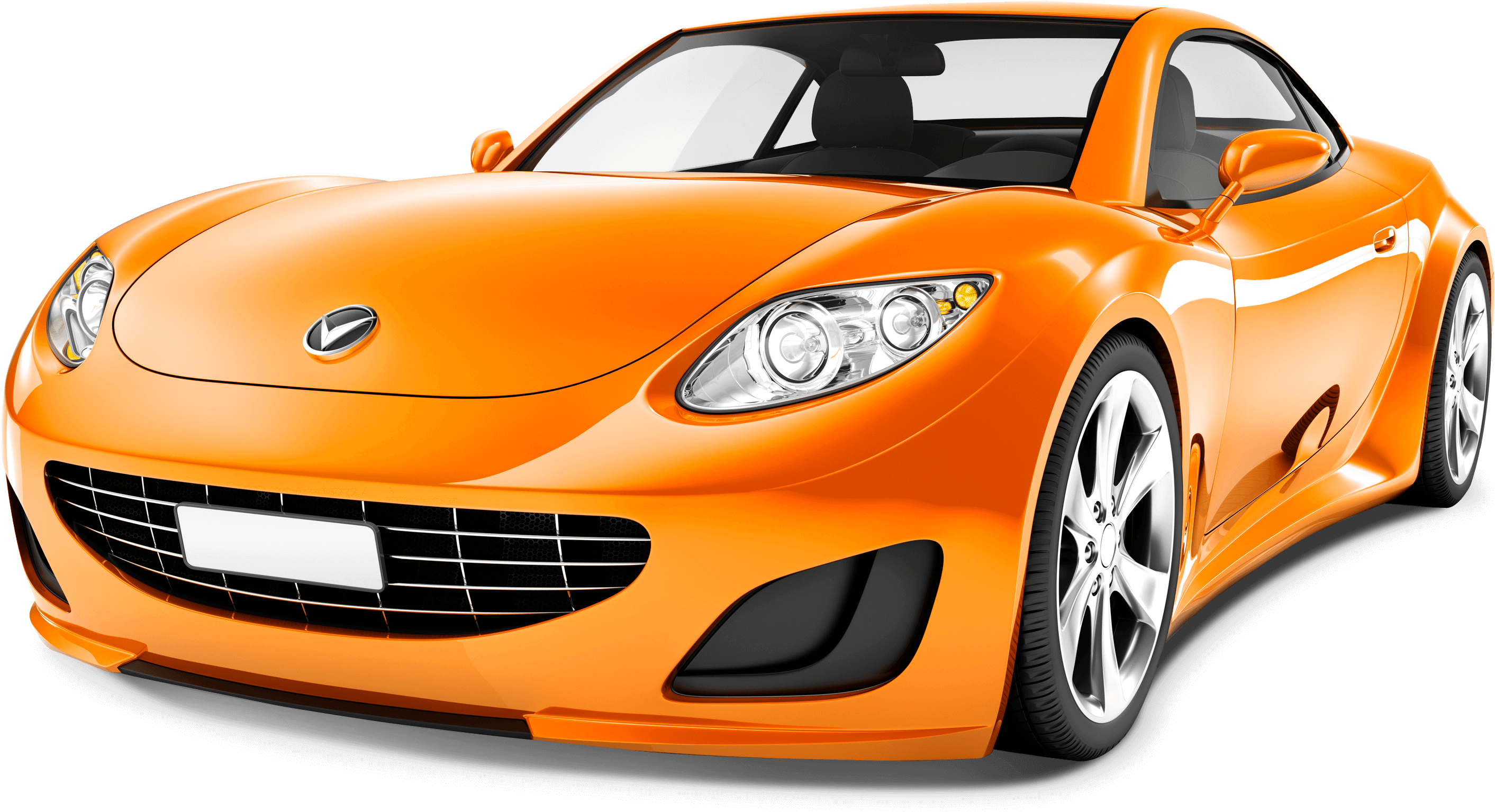 Orange Sports Car PNG Clipart Background
