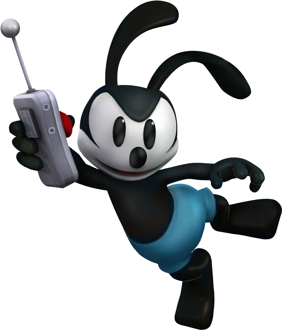 Oswald The Lucky Rabbit Character Background PNG Image