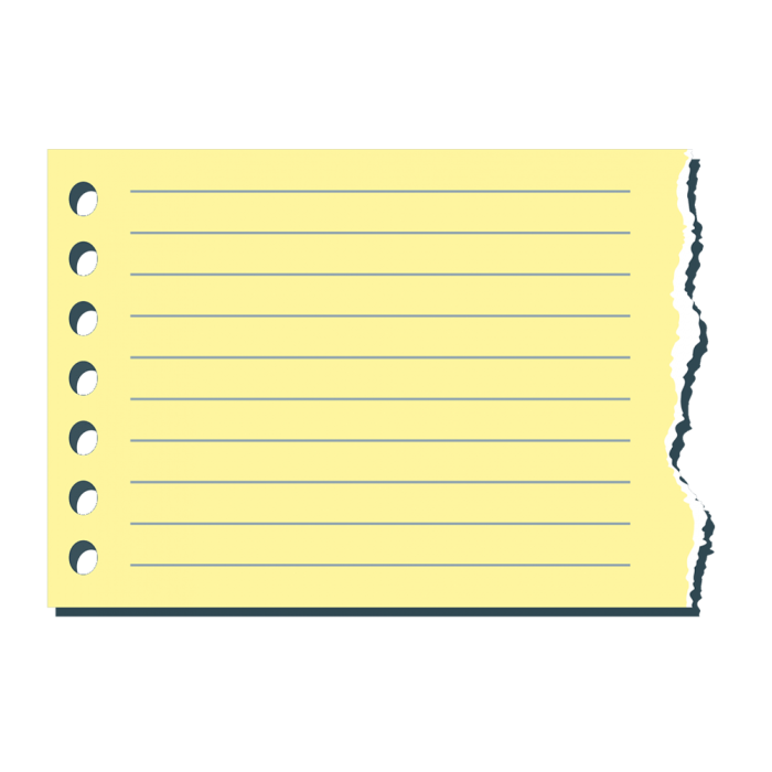 Paper Sheet Note Transparent Background