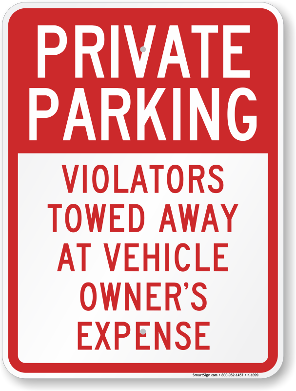 Parking Only Sign Transparent File