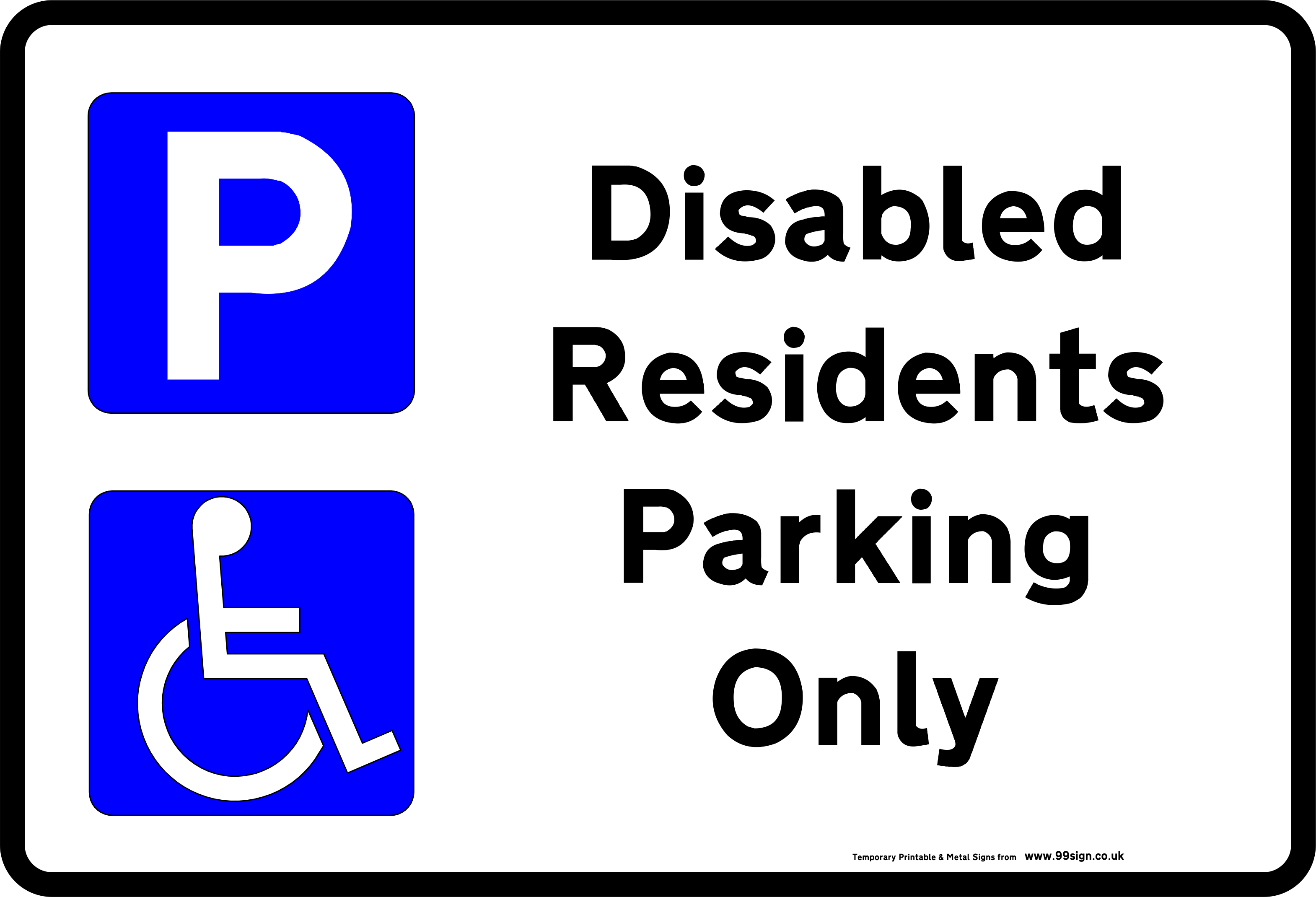 Parking Only Sign Transparent Image