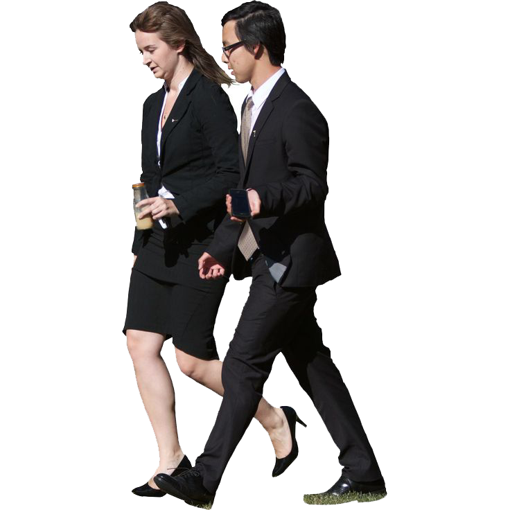 People Walking PNG Clipart Background