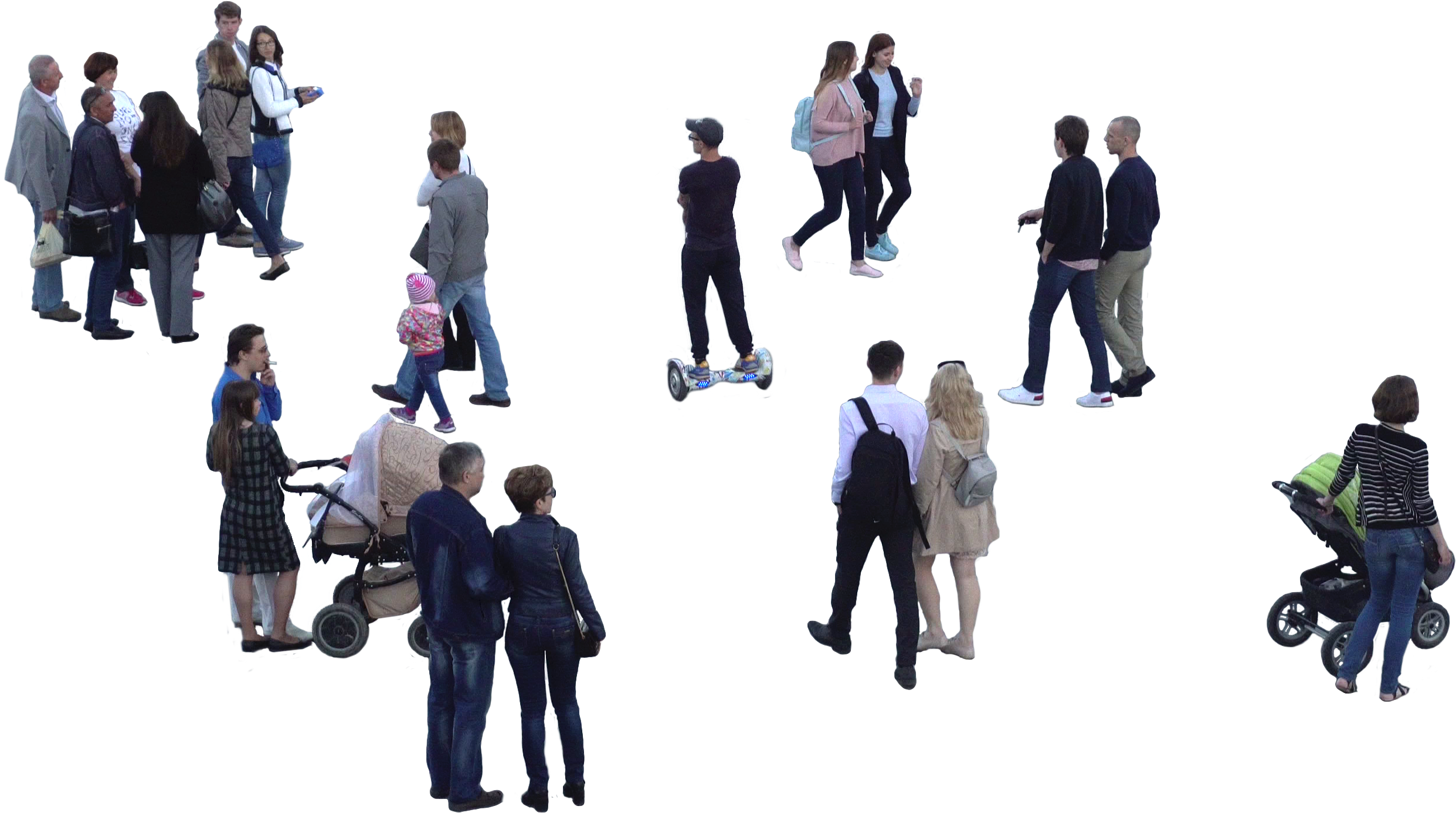 People Walking PNG HD Quality
